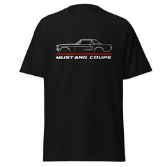 Premium T-Shirt For Ford Mustang Coupe 1968 Car Fans Birthday Gift