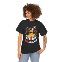 Funny Firequacker Duck Patriotic 4th of July Shirt Unisex T-Shirt