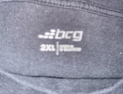 BCG Black 2XL Faded Distressed Short Sleeve T-Shirt