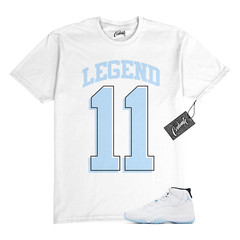 11 Legend Blue 2024 Black White T Shirt to Match LEG2