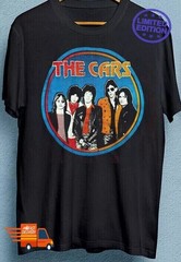 Vintage The Cars Band T-shirt Black Unisex All Size NZ146 FREE SHIPPING