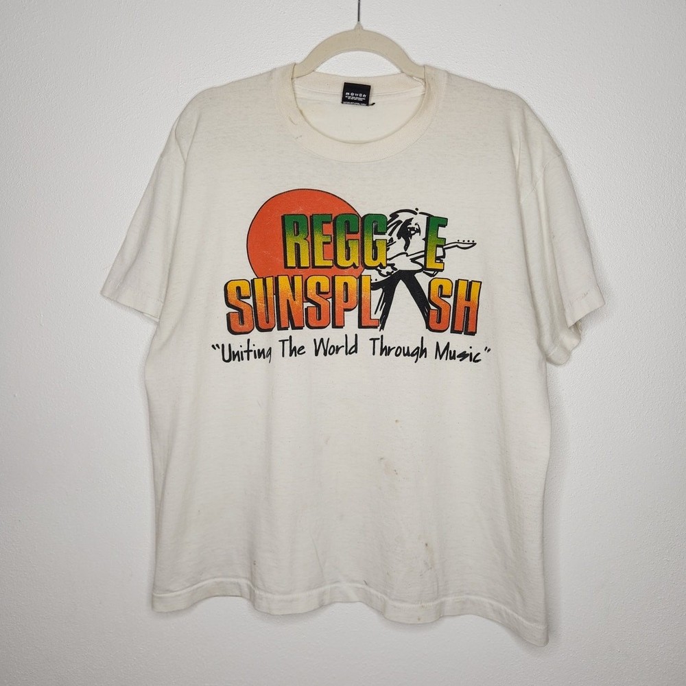 Vintage Reggae Sunsplash ’91 Concert Tour Single Stitch Screen Stars Maxi Priest
