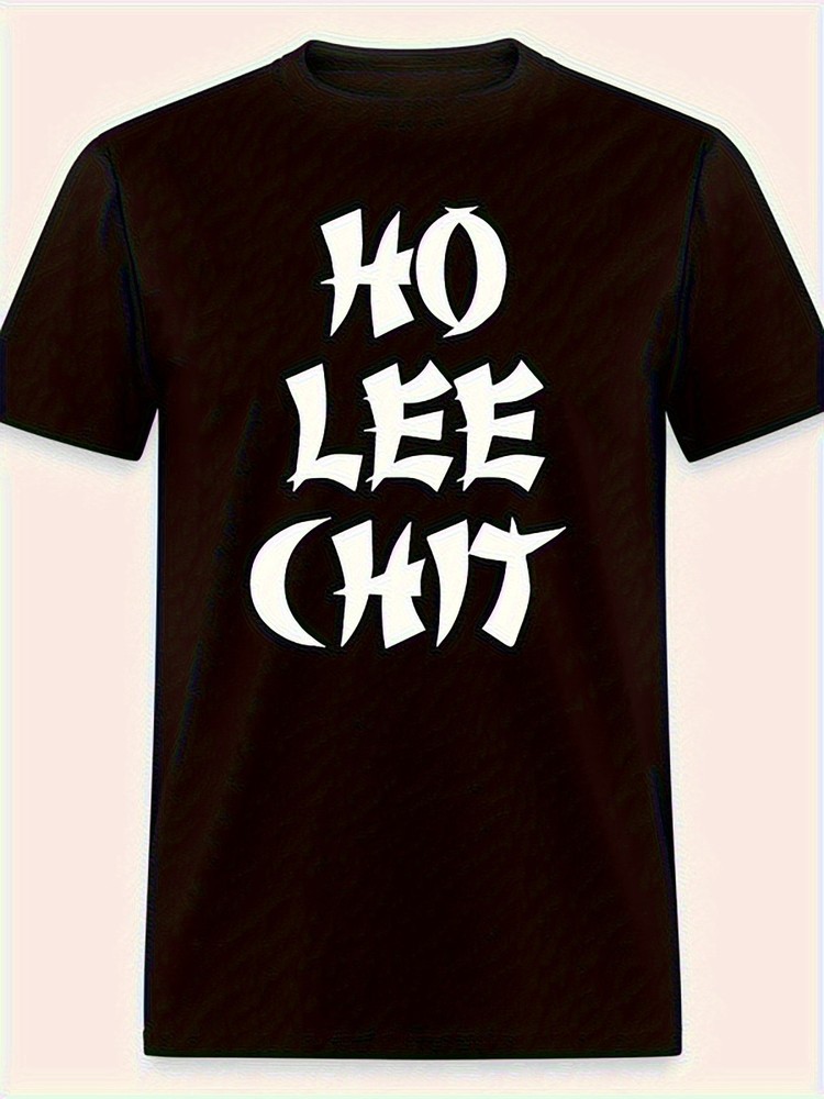 All-Season Wear Black Knit Fabric HO LEE CHIT FUNNY Dad Fathers day top bir