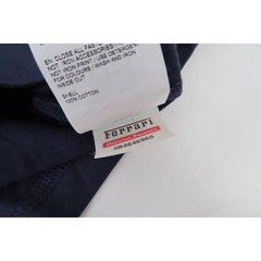 Puma Ferrari T-Shirt Mens Medium Navy Checkered Flag Graphic Sample RARE