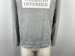 Weekend Offender Gray Big Logo Long Sleeve Men’s Casual Sweatshirt Sz S
