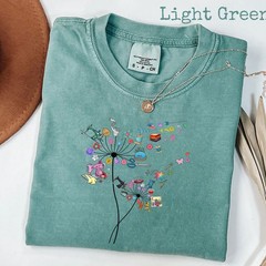 Cute Sewing Dandelion Flowers Shirt, Quilting Quilter T-Shirt Tee