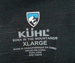 KUHL L/S Base Layer Performance T Shirt Size XL Outdoors Hiking Valiant Wool
