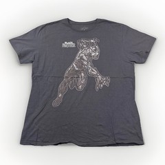 Marvel Avengers Black Panther Embroidered Character Logo Black T-Shirt Size XL