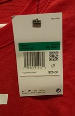 Nike S/S JUST DO IT SWOOSH T-SHIRT PINK/WHITE AR5006 Tall New w/Tags Choose Size