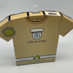 Unisex Large Life Is Crap Dropped Cellphone In Toilet Graphic T Shirt New In Box