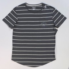 Men’s Quiksilver LOOSE Fit Stripe Longer Length Pocket UPF+30 T-Shirt NEW