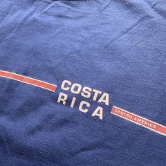 Vintage Morpho Costa Rica T-Shirt Mens Large Blue Tourist Souvenir Distressed