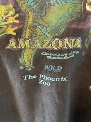 Amazonia Wild Thing Faded Shirt XL USA Nature Animal Grunge Funny Zoo 90s Y2K