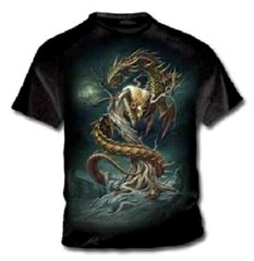 On Stygian Shores BT184 Cotton T-Shirt By Alchemy Gothic