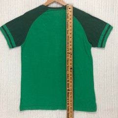 Lucky Brand Dublin Ireland Graphic Tee Mens Medium Green Raglan Shamrock Shirt