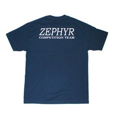 ZEPHYR Competition Team T-Shirt New Dogtown Santa Monica Skateboarding Navy Blue