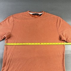 Crazy Horse Claiborne Shirt Small Orange Mens Short Sleeve Tee Used A82