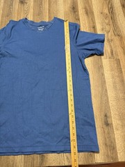 Croft & Barrow Shirt Men’s Size Large Tall, Blue, V-neck, Easy Care