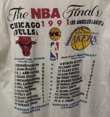 1991 NBA Finals T-shirt Lakers Vs Bulls