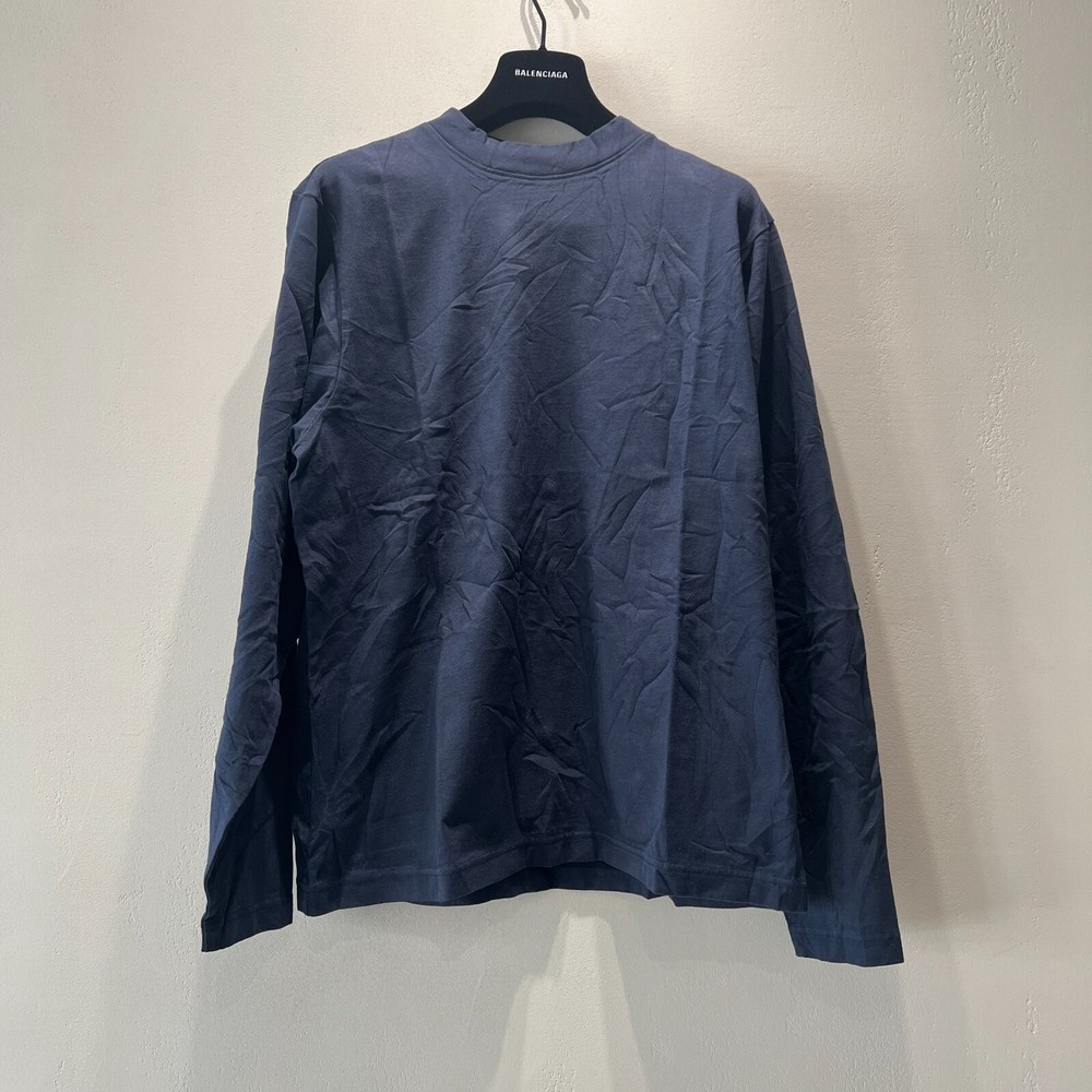 Yeezy YZY Long Sleeve T-Shirt Tapestry Navy 537288-00