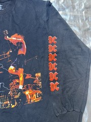AC/DC Live Black Graphic Long Sleeve Tee – Lightning Stage Print Sz men’s large