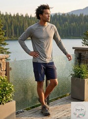 G.H. Bass Mens Boundary Trek Base Layer Long Sleeve Tee