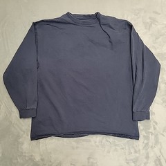 Pluma Shirt Mens XL Blue Heavyweight 100% Cotton Long Sleeve Crewneck Tee