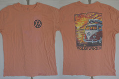 Volkswagen Bus VW Surfboard Surf Beach Sunset Officially Licensed T-Shirt XL