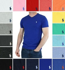 Polo Ralph Lauren Classic Fit Jersey V-Neck Short Sleeve T-Shirt, Choose Color