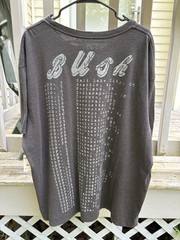 Men’s Bush Distressed Vintage Styled Concert Tour T-Shirt
