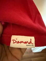 Diamond Supply Co. Red Box Logo Graphic T-Shirt