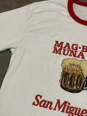 Vintage Mag Beer Muna Tayo San Miguel Beer Tagalog Philippines Ringer Tee Large