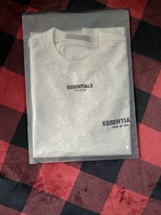 Essentials Fear of God ESSENTIALS Light Oatmeal Logo Graphic Tee Men’s S