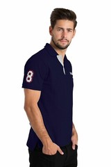 westAce Men’s Stretch Polo Shirt Men’s Golf Sleeve Top Fit Cotton Shirt