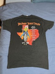 Iron Maiden Texas 1982 / The Beast Tames Texas Black Band T-Shirt Size M