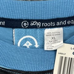 LRG Dead Serious Shirt Mens XL Blue Skeleton Lifted Research Group Kanye Glow