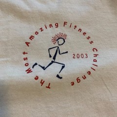 Vintage Badger Sport Most Amazing Fitness Challenge 2003 1/2 Sleeve Shirt XXL