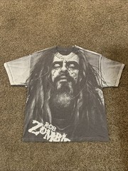 Vintage Rob Zombie Big Face Graphic All Over Print T-shirt Size XXL