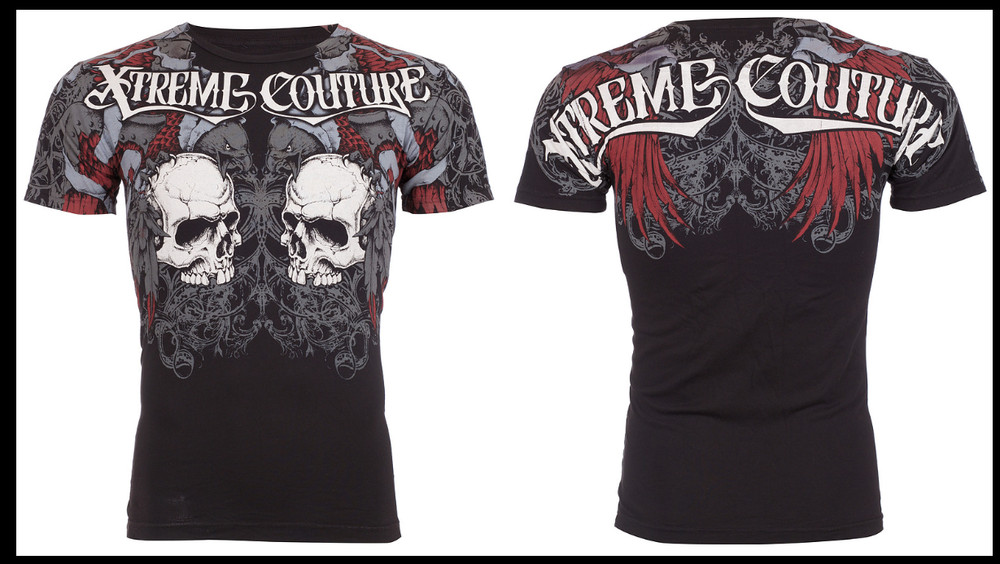XTREME COUTURE by AFFLICTION Black REDEMPTION Short Sleeve Slim Fit T-shirt NWT