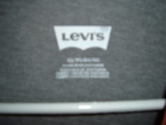 Levi’s Adult XL Cotton/Poly Blend Gray/Burnt Orange Long Sleeve Shirt
