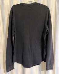 Hollister Men’s LS Waffle Knit Thermal Navy Blue Shirt – SZ/M