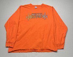 Mighty Bobcat Orange Long Sleeve T-Shirt Size XL