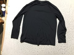 Under Armour T Shirt Mens XL Loose Black Crew Neck Long Sleeve Stretch Soft