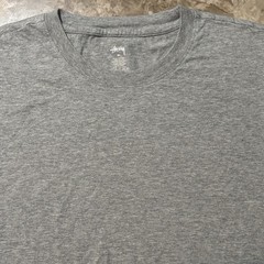 Stussy Shirt Mens Medium Grey Short Sleeve Tee Undershirt Basic Essentials