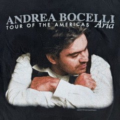Vintage 1998 Andrea Bocelli Aria Tour of the Americas T-Shirt Polygram Medium