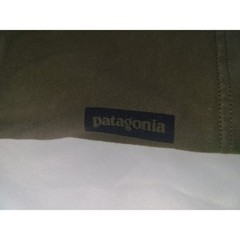 Patagonia Mens Live Simply Guitar Graphic T-Shirt Olive Green Organic Cotton M