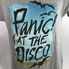 Panic! At The Disco T Shirt Gray Size Small Band Tee Retro Big Front Graphic