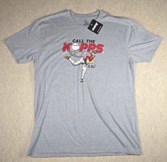 BreakingT Call the Kopps Graphic T-Shirt Men’s L Regular Gray Crew Neck