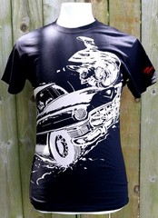 NOS Frank Miller Sin City Bel Air Car Comic Graphitti T Shirt – MULTIPLE SIZES