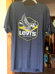 LEVI’S MEN’S GRAPHIC T-SHIRT XL NEW WITHOUT TAGS NAVY BLUE AMERICA’S ORIGINAL!!